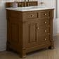 James Martin Vanities Brookfield 36" Single Bathroom Vanity in Honey Oak with 3 cm Ethereal Noctis Quartz Top and Rectangular Sink, , large