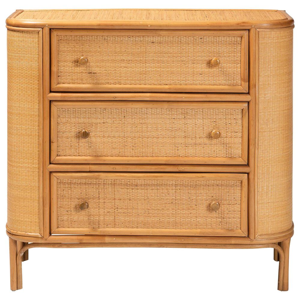 Baxton Studio Radenza 3-Drawer Storage Cabinet in Light Honey, , large