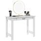 HOMLUX 39" Writing Desk with Drawer in White, , large