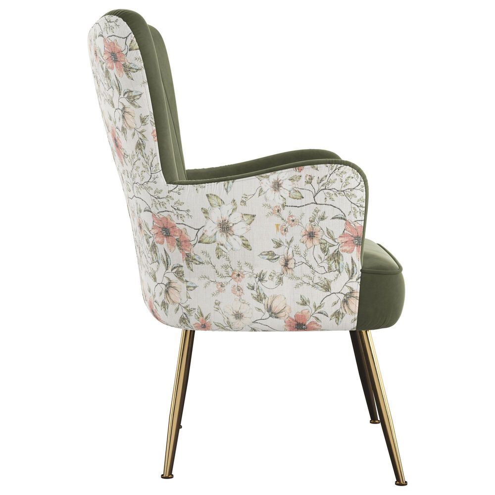 Emerald Home Furnishings Amera Accent Chair in Moss Green, , large