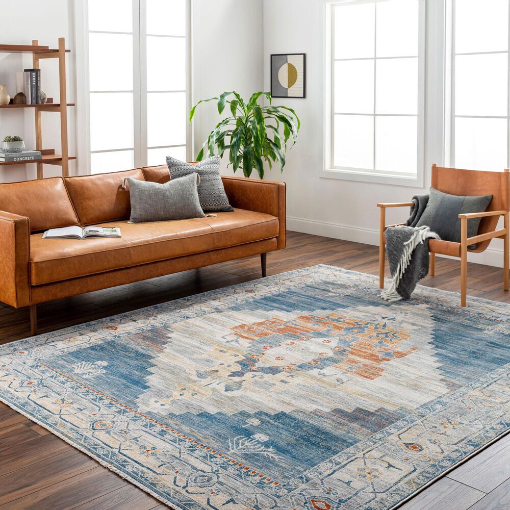Surya Chicago CHG2303 11&#39;11&quot; x 15&#39;7&quot; Slate, Blue, Light Beige, Mustard, Brick Red, Taupe Area Rug, , large
