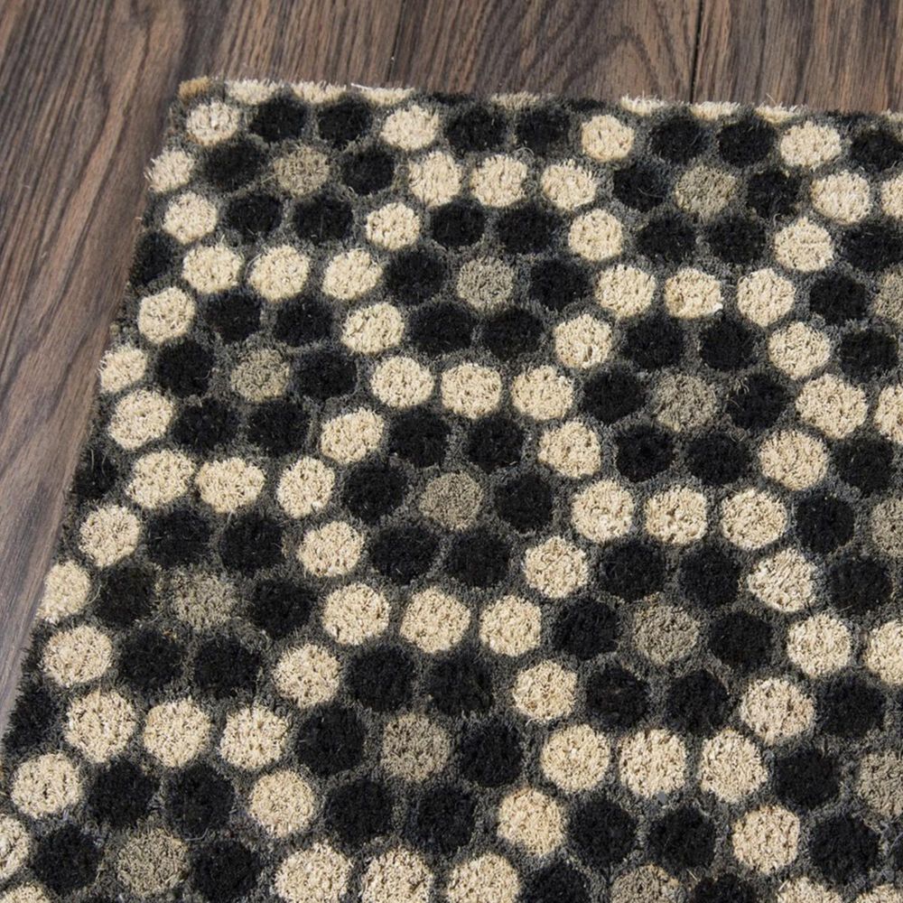 Novogratz Aloha Hex Tile ALO-10 1&#39;6&quot; x 2&#39;6&quot; Black Area Rug, , large
