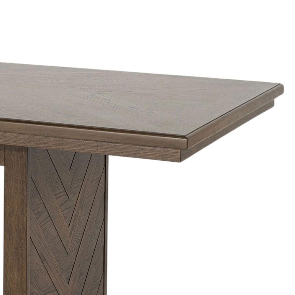 Furniture of America Virex Extendable 7-Piece Dining Table Set in Dark Walnut, , large