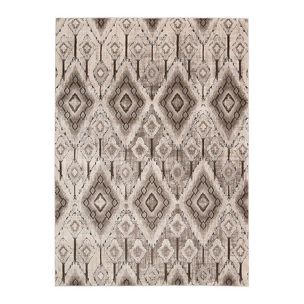 Nourison Karma KRM02 5"3" x 7"4" Beige Area Rug, , large