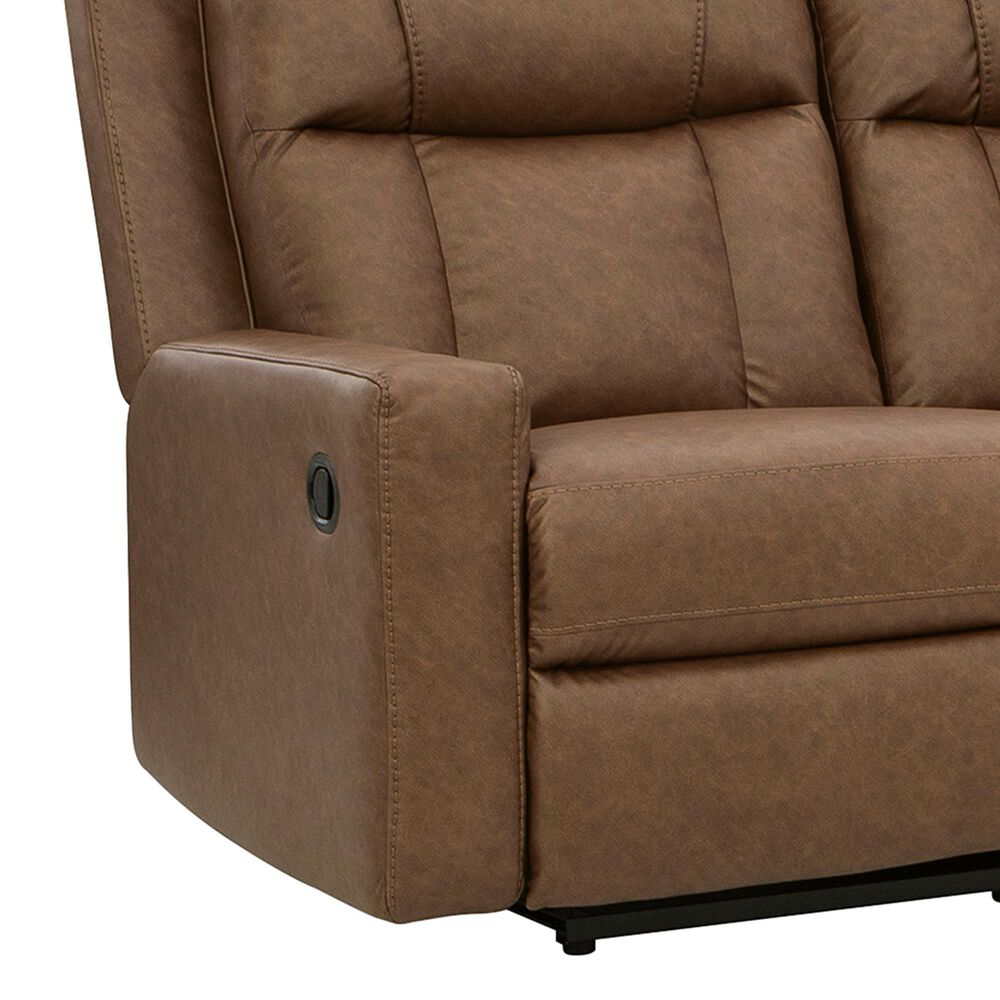 Ashley Mackmenville Manual Reclining Sofa in Caramel, , large