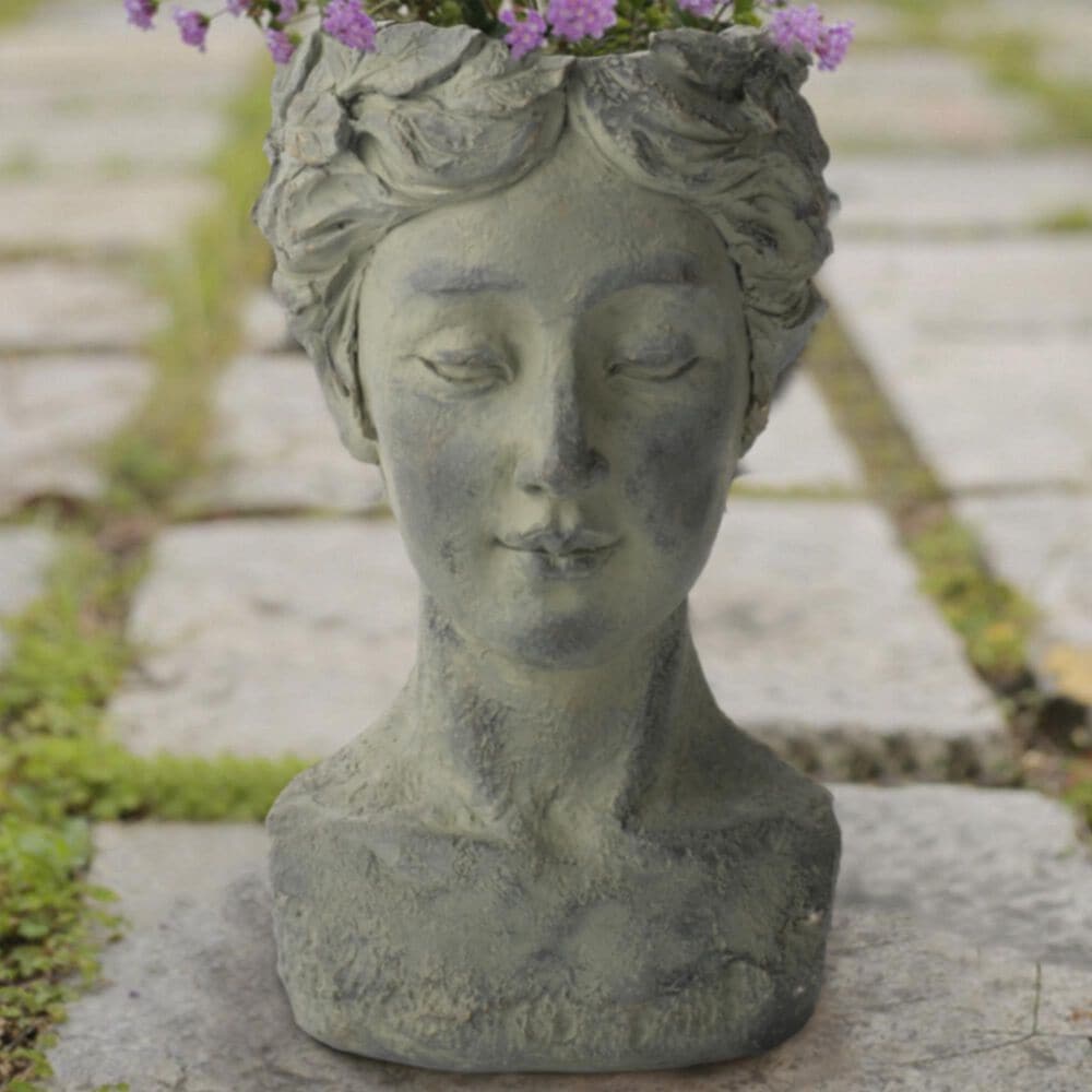 Alfresco Home Dolores Patio Planter in Gray, , large
