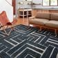 Loloi II Hagen 5"3" x 7"8" Blue and White Area Rug, , large