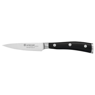 Wusthof Trident Classic Ikon 3.5" Paring Knife in Stainless Steel and Black, , large