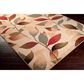 Surya Riley Light Green, Dark Brown, Olive, Red, Charcoal, Black and Mustard 6"7" x 9"6" Area Rug, , large