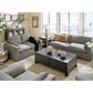 Ashley Dramatic Chair and a Half in Granite, , large