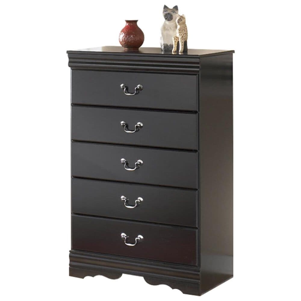 Ashley Huey Vineyard 4 Piece Full Bedroom Set in Black, , large