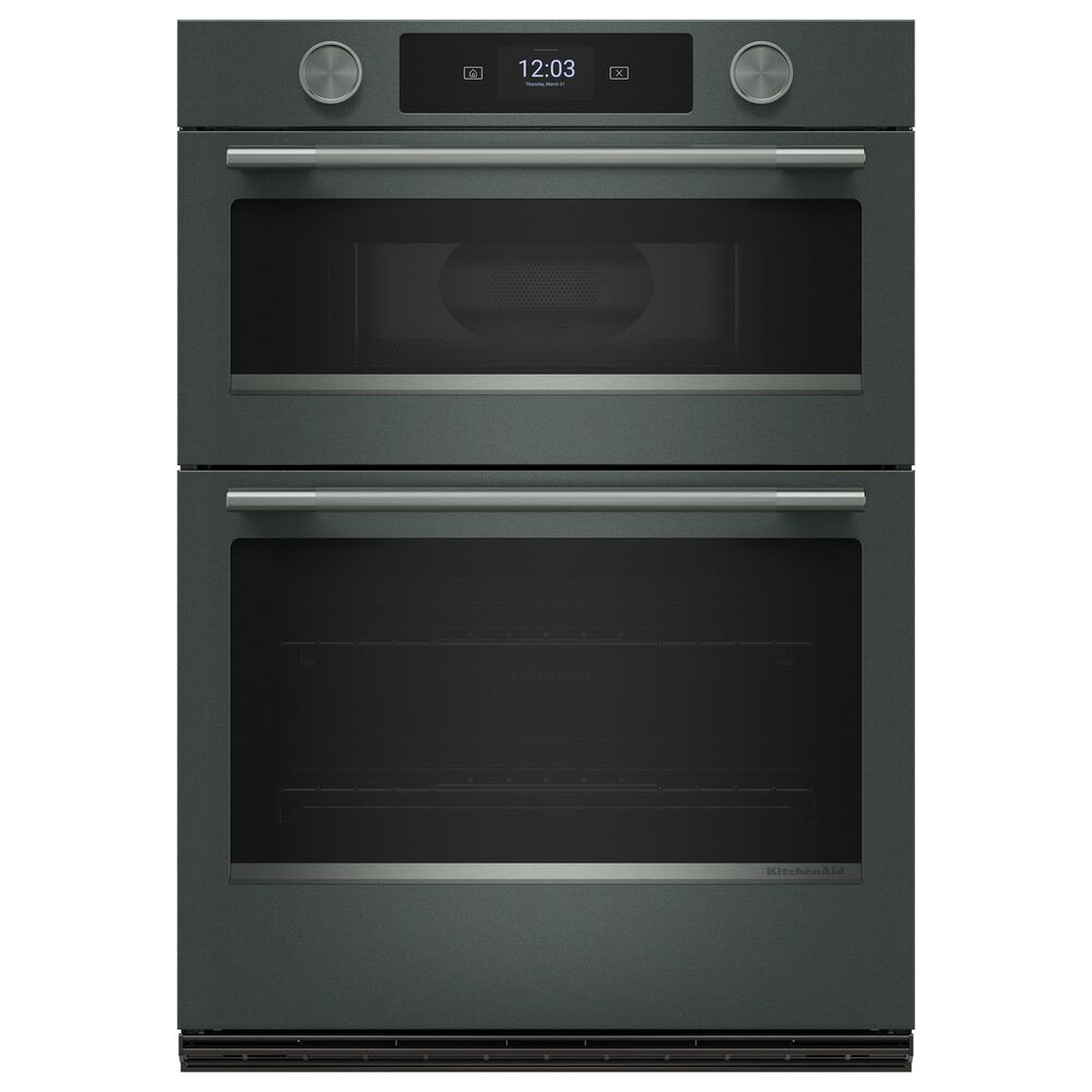 KitchenAid 2-Piece Kitchen Package with Juniper 30" Smart Combination Wall Oven and Black 30" Electric Cooktop, , large