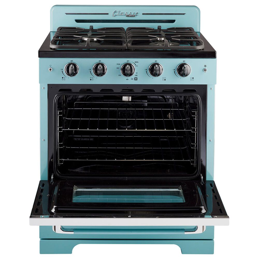 Unique Appliances Classic Retro 30" Pro Convection Gas Range in Ocean Mist Turquoise, , large