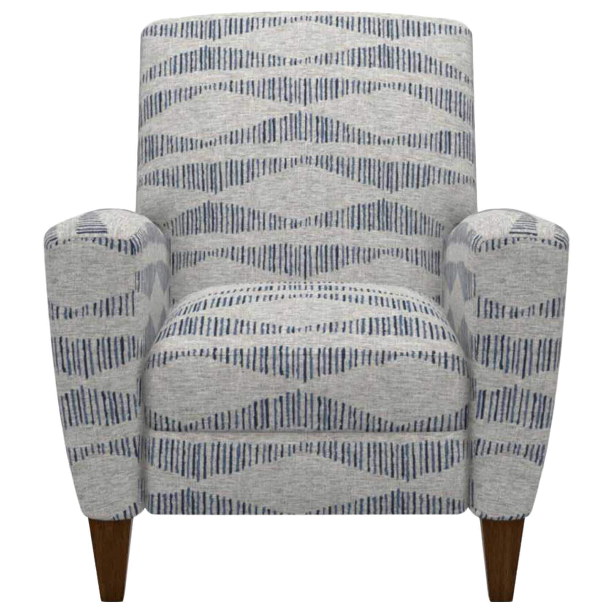 La-Z-Boy Scarlett High Leg Recliner in Bluestone Fabric and Coffee