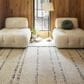 Surya Machu Picchu 8" x 10" Cream, Ivory, Dark Brown, Charcoal, Black and Light Gray Area Rug, , large