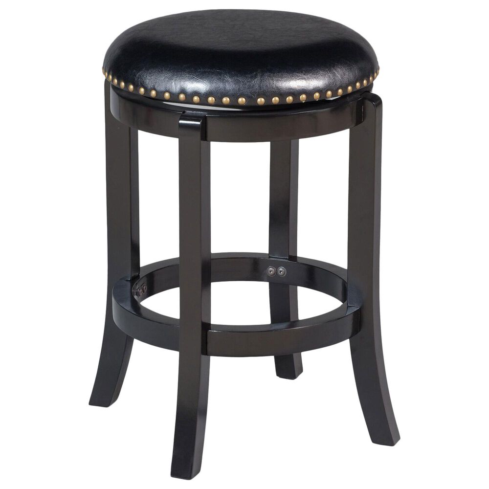 Boraam Industries Cordova 24" Swivel Counter Stool in Black, , large