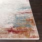 Surya Solar 6"7" x 9"6" Orange, Saffron, Red, Sky Blue, White, Gray and Charcoal Area Rug, , large
