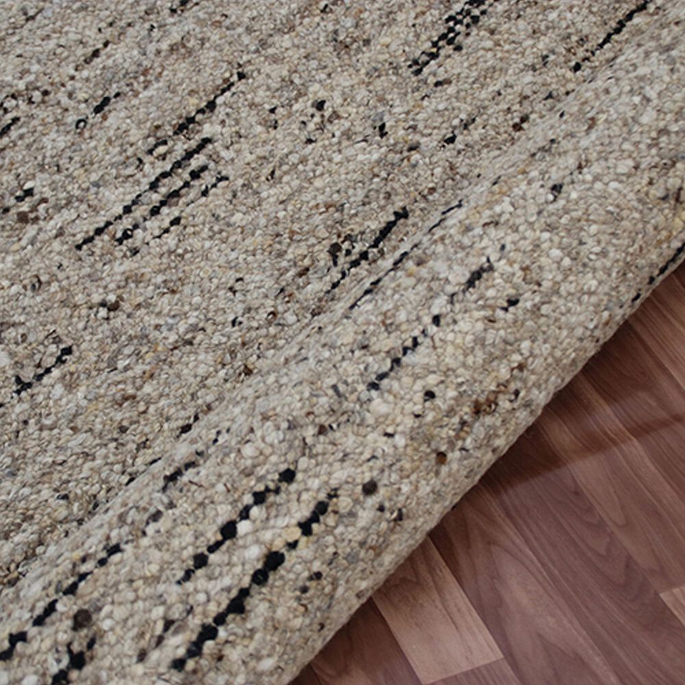 L&amp;R Resources Kingston Abstract 5&#39; x 7&#39;9&quot; White and Black Area Rug, , large