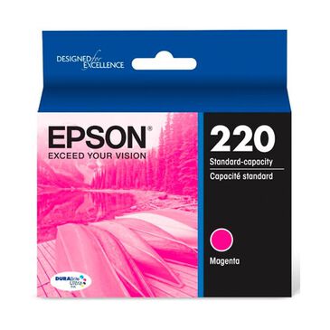 Epson 220 Standard Capacity Magenta Ink Cartridge, , large