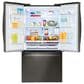 LG 27.7 Cu. Ft. 3-Door French Door Refrigerator in PrintProof Black Stainless Steel, , large