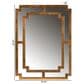 Baxton Studio Dayana Accent Wall Mirror in Antique Gold, , large