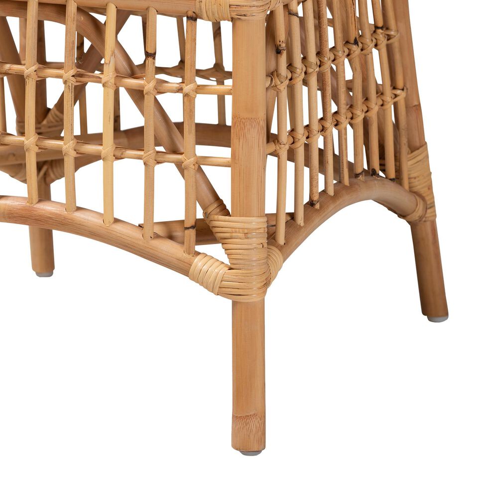 Baxton Studio Rose Side Chair in Natural Brown, , large