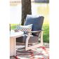 Telescope Casual Furniture St. Catherines 5-Piece Firepit Chat Set in Warm Grey and Restore Indigo, , large