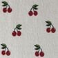 Creative Coop Little One Cotton Knit Baby Blanket with Cherries in Cream, Red and Green, , large