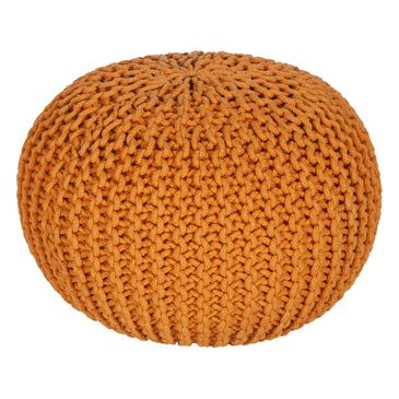 Surya Malmo Sphere Pouf in Orange, , large