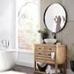 Howard Elliott Steele Round Mirror in Black, , large