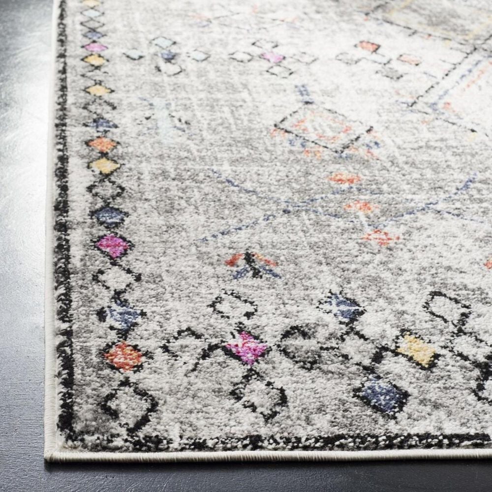 Safavieh Adirondack ADR210F 4&#39; x 6&#39; Light Grey and Fuchsia Area Rug, , large