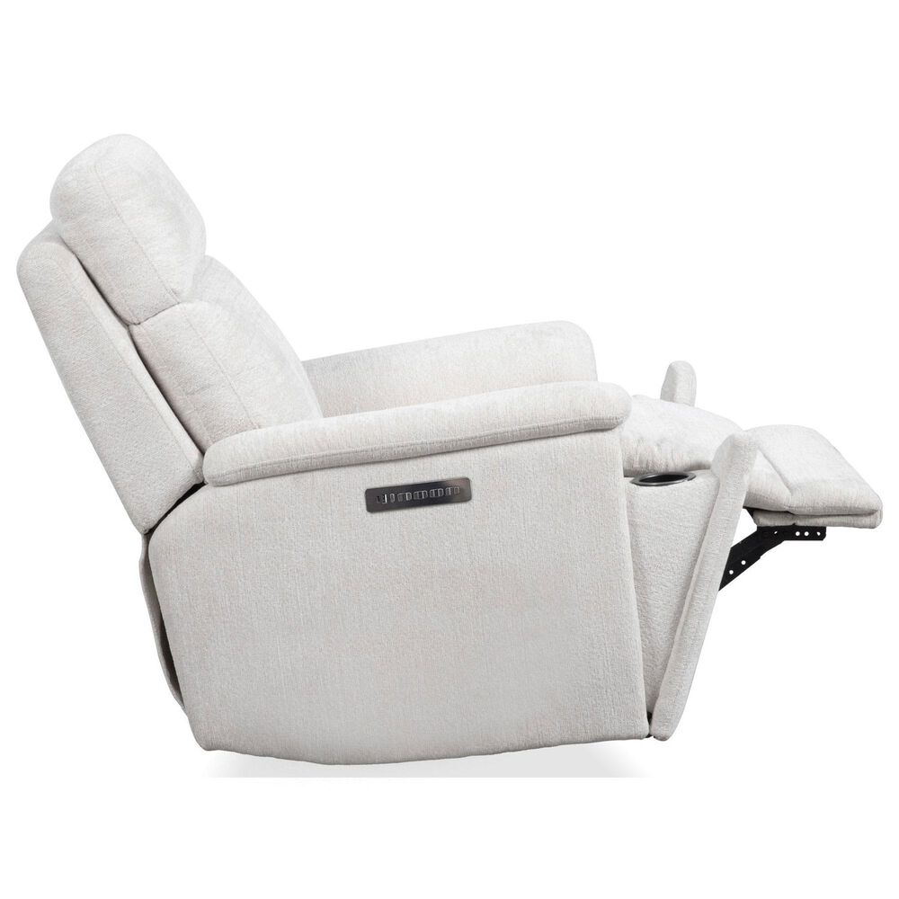 Flexsteel Refined Power Swivel Gliding Recliner with Power Headrest and Lumbar in Pearl, , large