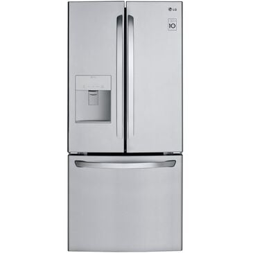 LG 21.8 Cu. Ft. 3-Door French Door Refrigerator in Stainless Steel, , large