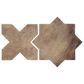 Soho Studio Malta Taupe Star and Cross 6" x 6" Porcelain Tile Kit, , large