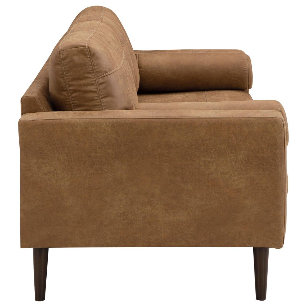 Ashley Telora Stationary Sofa and Loveseat Set in Caramel, , large