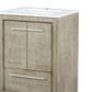 Lexora Home Lafarre 24" Single Bathroom Vanity in Rustic Acacia with 2 cm White Quartz Top and Rectangular Sink, , large