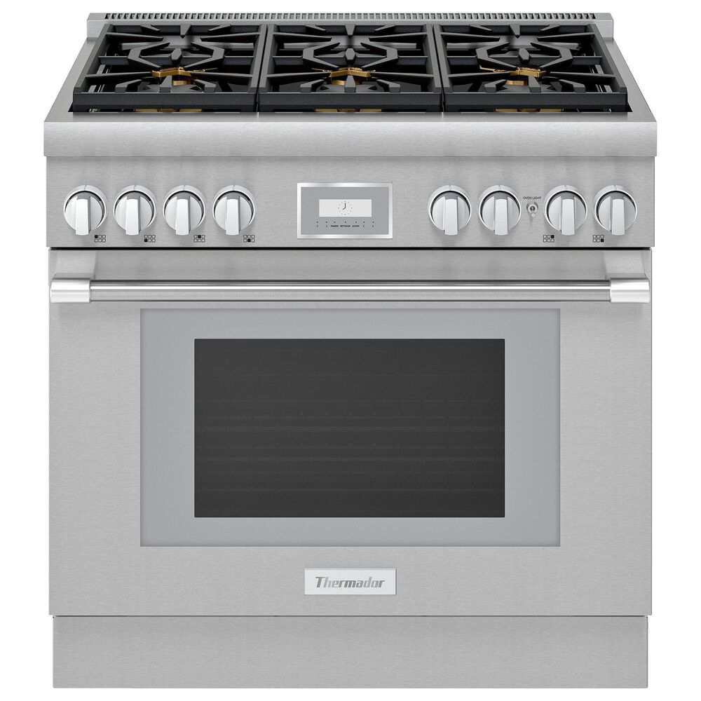 Thermador 36" Professional Harmony Standard Depth Gas Range with 6