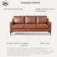 Lifestyle Solutions Fletcher Stationary Sofa in Brown, , large