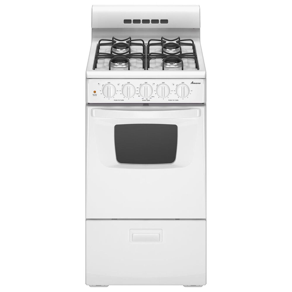 Amana 2.6 Cu. Ft. 20&quot; Gas Range in White, , large