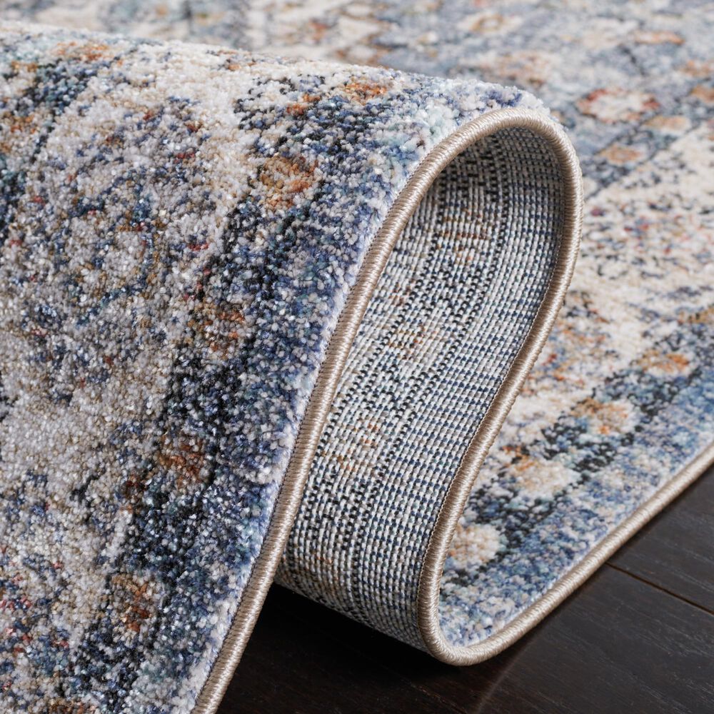 Safavieh Jasmine 2&#39;2&quot; x 9&#39; Blue and Grey Runner, , large