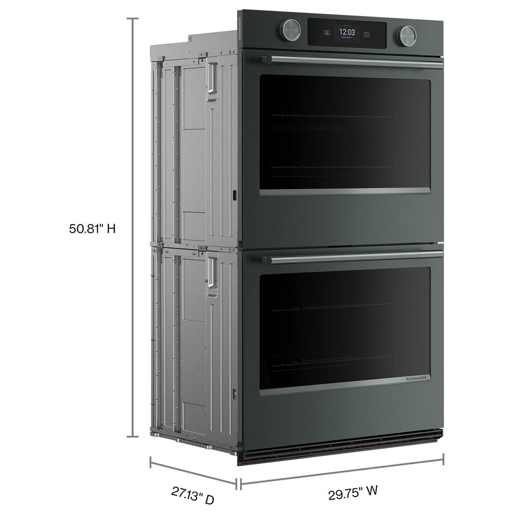 KitchenAid 10 Cu. Ft. Smart Electric Double Wall Oven with Intelligent Cooking Camera in Juniper, , large
