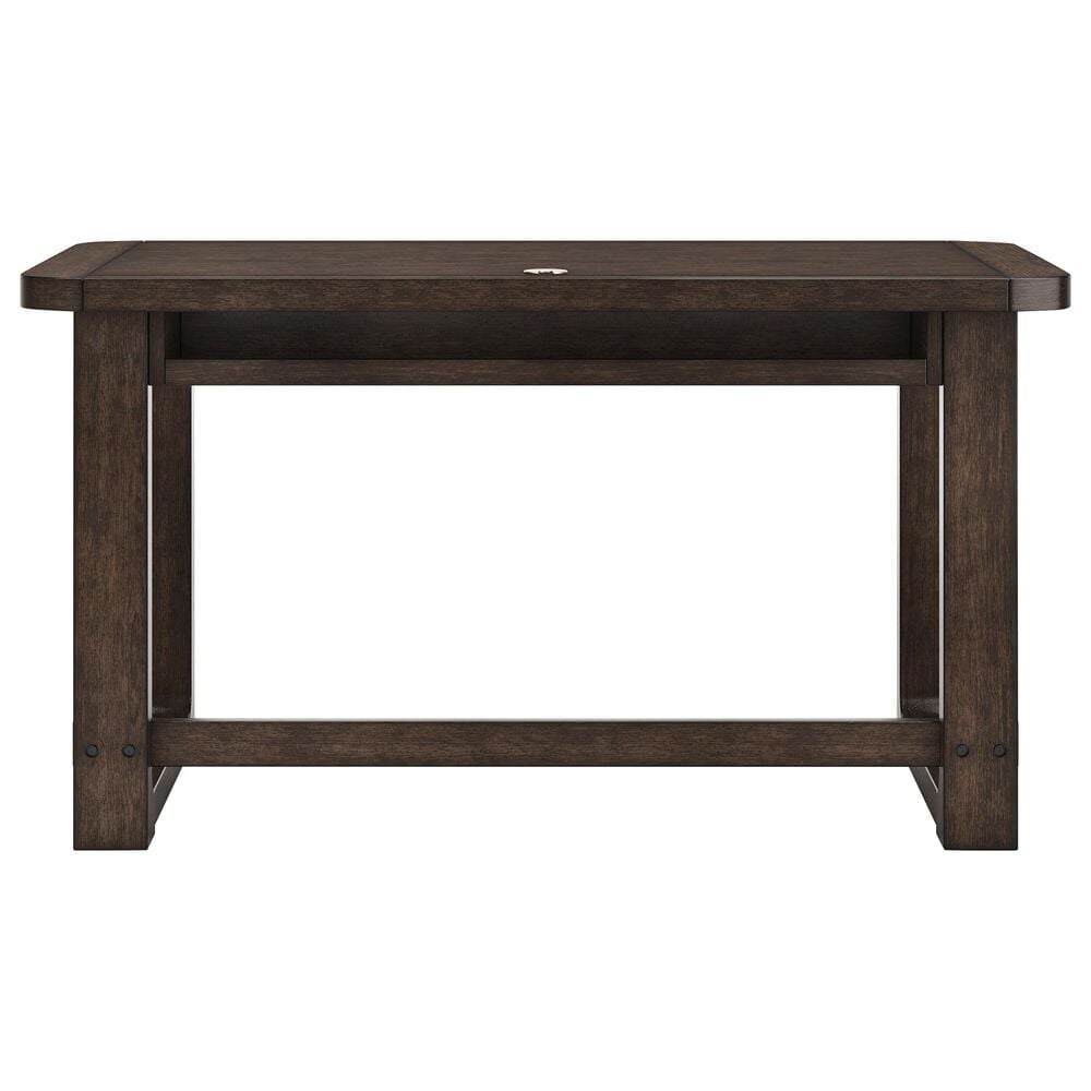 Ashley Breckington 2-Piece Desk and Bookcase Set in Dark Brown, , large