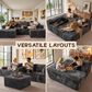 HOMLUX 108" Modular Sofa Set in Gray, , large