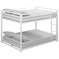 DHP Mabel Full over Full Metal Bunk Bed in White