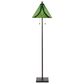 LumiSource Ren Floor Lamp with Green Glass Shade in Oil Rubbed Bronze, , large