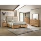 Crown Mark Florian 5 Drawer Chest in Light Brown, , large