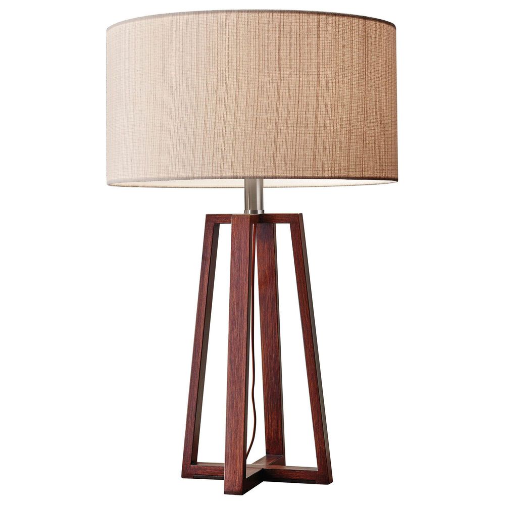 Adesso Quinn Table Lamp in Walnut, , large