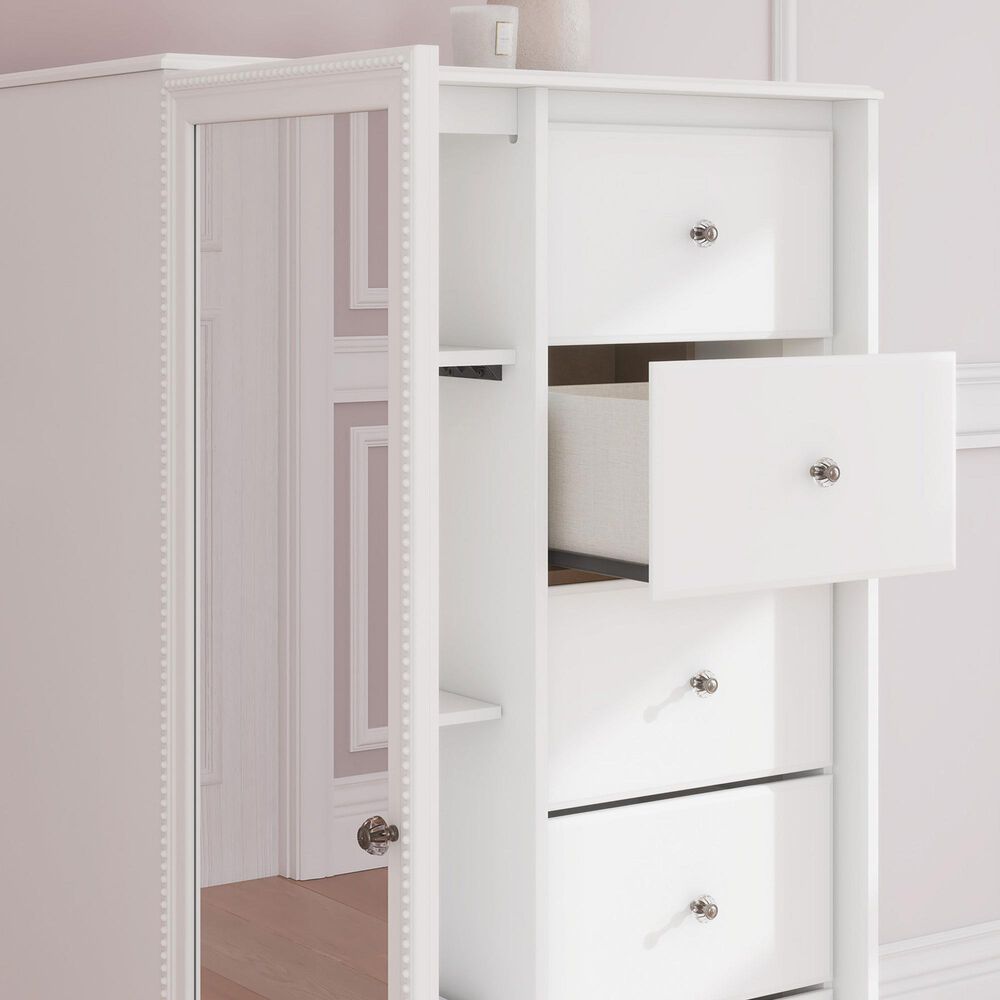 Ashley Kozlani 5-Drawer Dressing Chest in White, , large