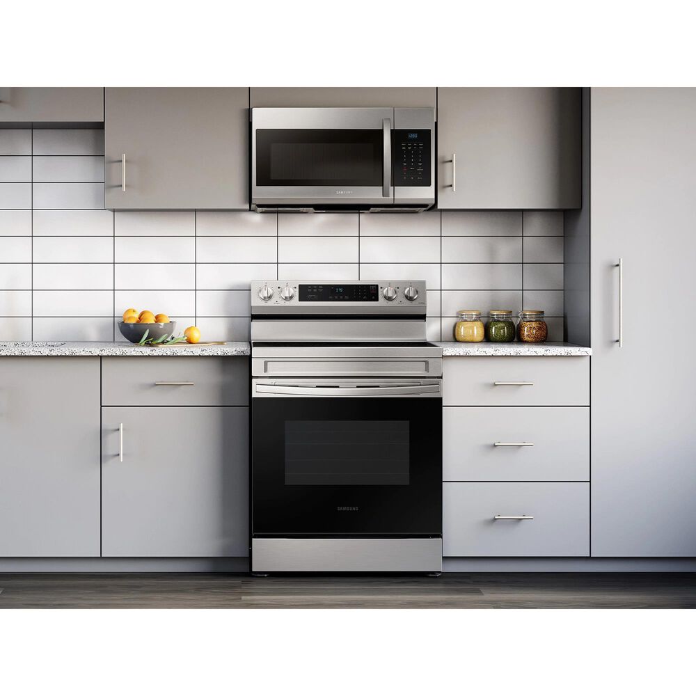 Samsung 6.3 Cu. Ft. Freestanding Electric Range with 5 Burners in Stainless Steel, , large
