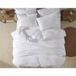 Hallmart Collectibles Matelasse Fan 3-Piece Queen Comforter Set in White, , large